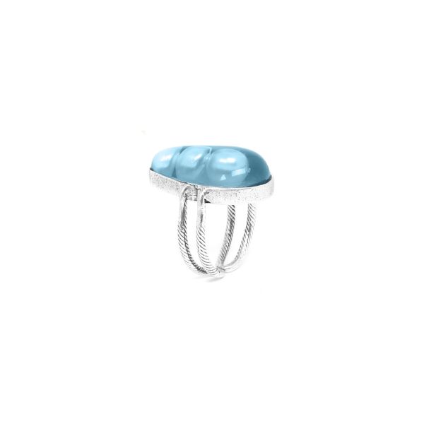 Кольцо Nature Bijoux, Pearl, разъемное, с жемчугом в смоле, NB22.2-19-24475 (голубой)