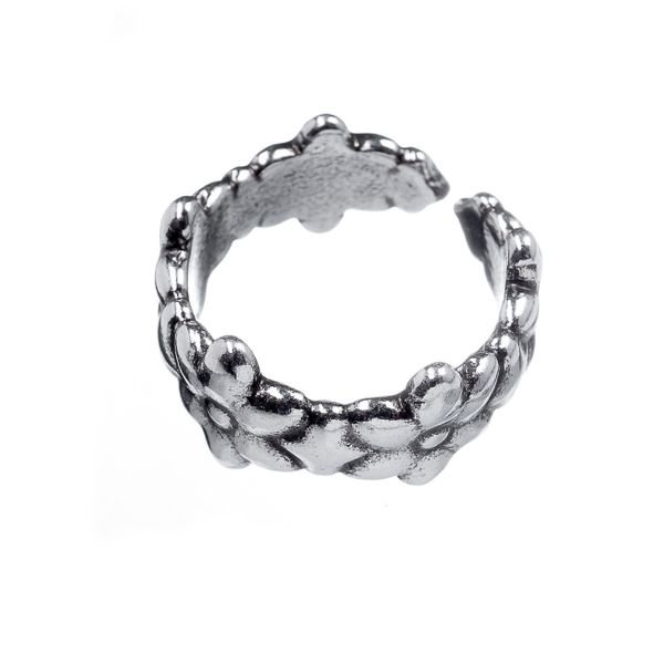 Кольцо Ciclon, Fiore, разъемное, с цветами, металл, CN-221501-00 (серебристый)