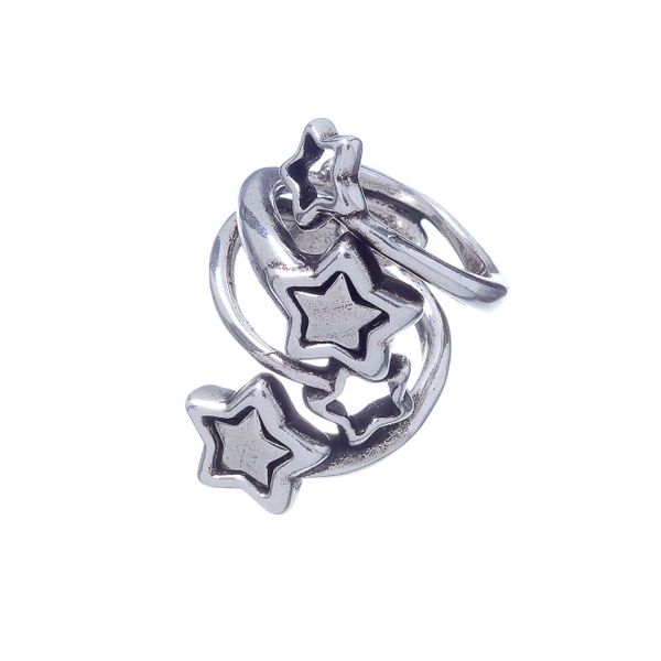 Кольцо Ciclon, Lluvia de estrellas, со звездами, металл, CN-222501-00 (серебристый, 18)